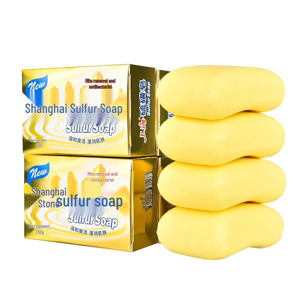 Authentische duftende Schwefelseife zum Baden, Waschen des Gesichts und zur Ölkontrolle