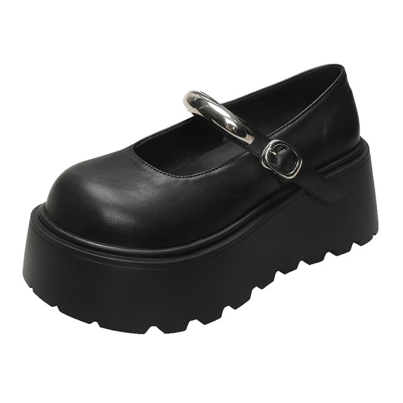 Fashion Ladies Shoes 2025 Brand Shallow Women's High Heels Fashion Buckle Strap New Round Toe Best Seller Comfortable Platform Heels