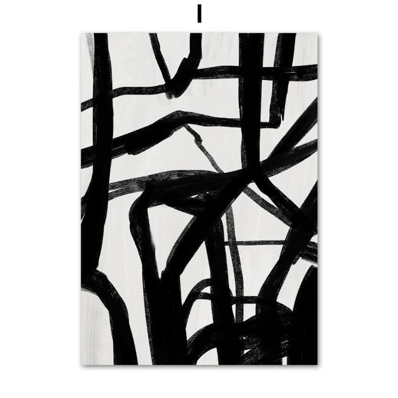 Modern Stripe Girl Nude Line Vase Abstract Art Posters Prints Wall Art Canvas Painting Hotel Bar Home Bedroom Room Decor Gifts