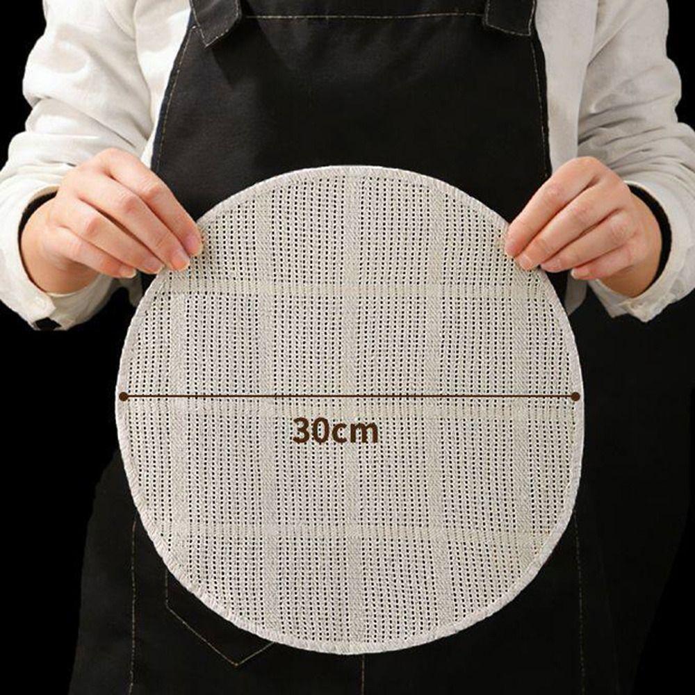 Non-stick Steaming Liner Cotton Bun Steamer Cloth Round Steamer Cloth Kitchen Cooking Accessories