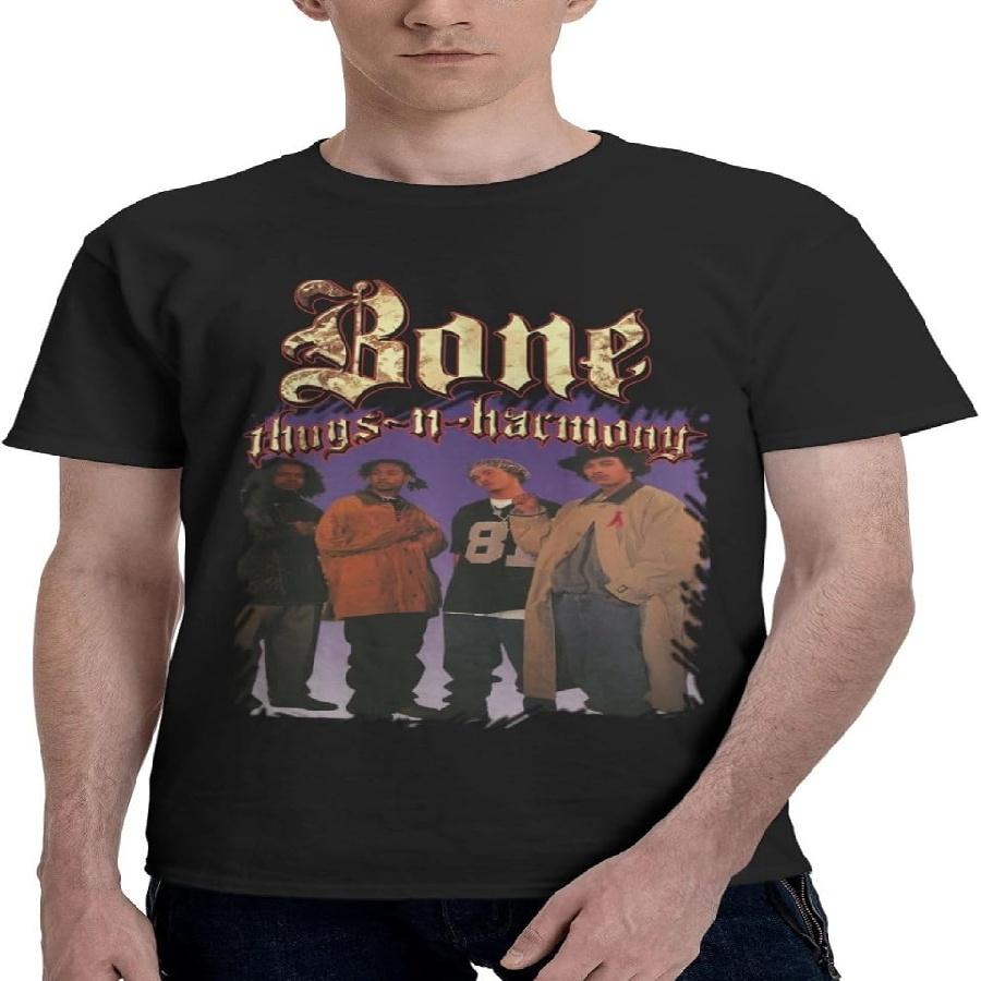 Dorsogna Mens T Shirt Bone Thugs-n-Harmony Cotton Tee Short Sleeve Graphic T Shirt Undershirts XXXXXL