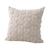18x18cm Happy Easter Rabbit Pattern Throw Pillow Cover Wool Square Cushion Cover Soft Plush Sofa Pillowcase Home Room Decoration