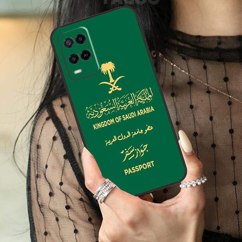 Kingdom of Saudi Arabia Flag Case For Oppo A78 A98 A18 A38 A58 A60 A80 A40 A96 A76 A16 A94 A74 A54 A15 A17 A57 A77 A5 Pro