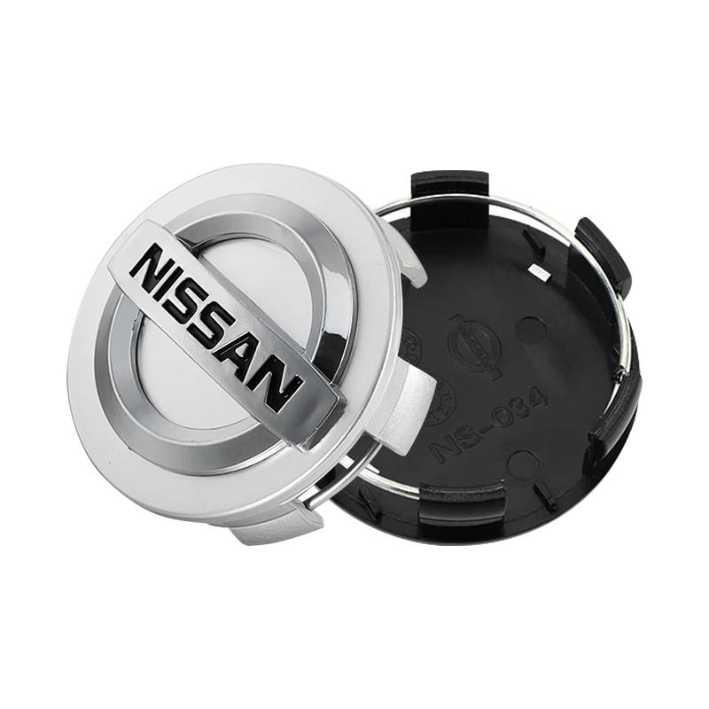 4ks/sada 60mm Černá Stříbrná Středová krytka kola auta Logo Kryt náboje Kryt kola Pro Nissan Nismo Qashqai X J10 J11 Trail Tiida Teana Skyline Juke X-trail