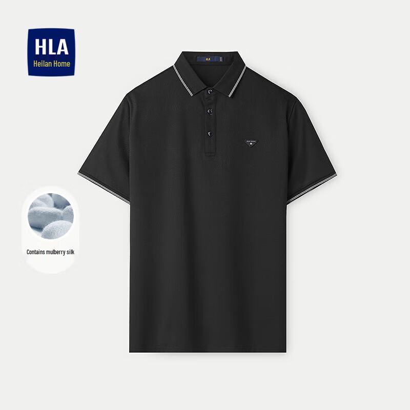 HLA Men s Fashion Jacquard Polo Shirt M