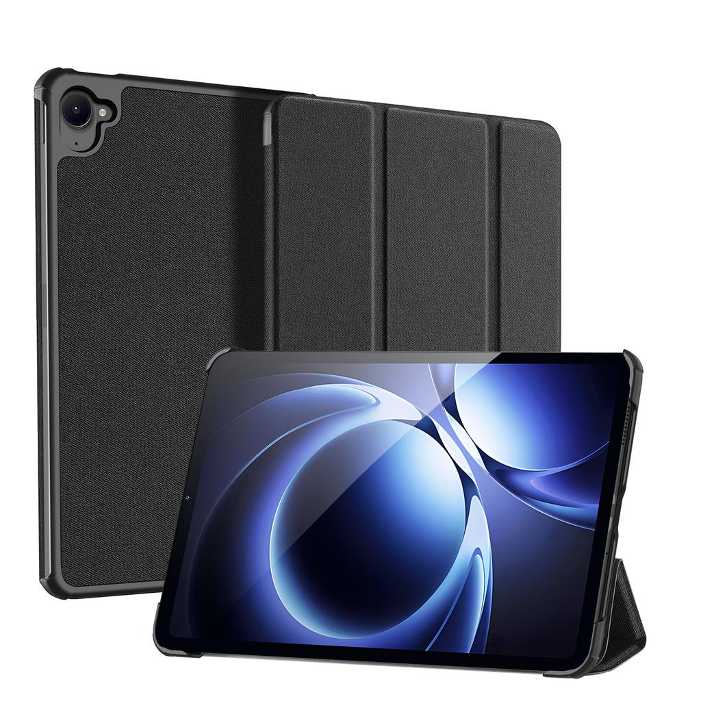 For Xiaomi Redmi K Pad Case DUX DUCIS Domo Series Tri-fold Stand PU Leather Protective Tablet Cover