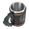 Nerezový hrnek Inovativní Dračí Pirátský Retro Styl Velkokapacitní Pivní Pohár na Pivo Kávu
