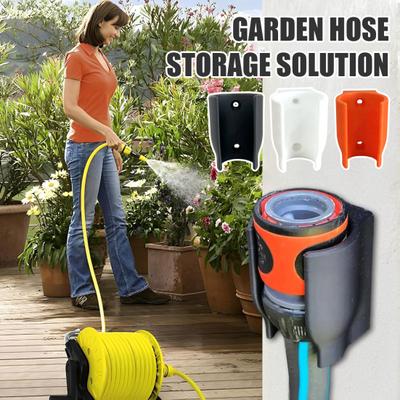 2 Pezzi Supporto da Parete Porta Testina per Tubo Flessibile Resistente alle Intemperie Antiscivolo per Esterno Cortile Prato Giardinaggio Tubo dell'Acqua Supporto per Ugello a Spruzzo