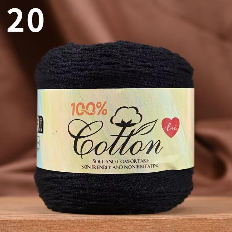 75g Medium Cotton Yarn Cake for Baby Sweater & Crochet Hat - Skin-friendly, Hand-knitted