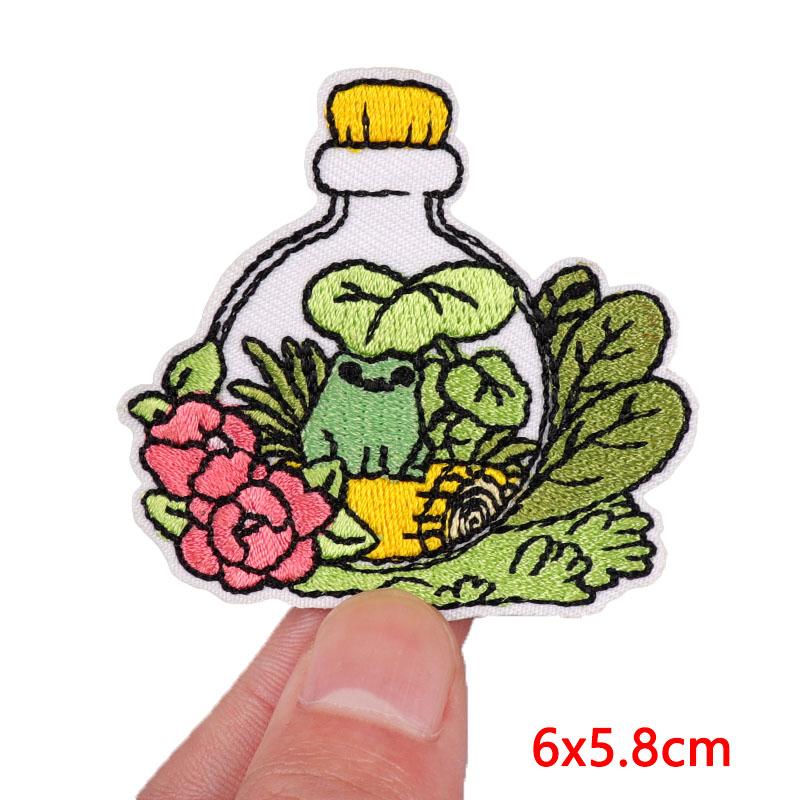 Cartoon Animal Emnroidery Sew Patch Cat Frog Embroidered Patch Iron On Patches For Clothing Hats Backpack Jeans Sew Bagdes DIY