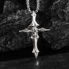 Street Dark Retro Bone Cross Jewelry Pendant Necklace