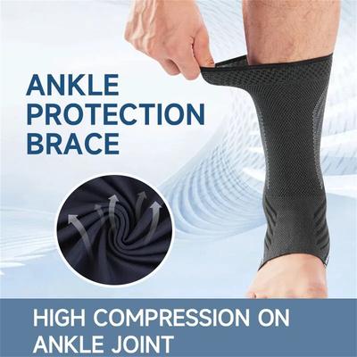 Compression Ankle Brace Sleeve High Elastic Foot Sleeve for Achilles Tendonitis Plantar Fasciitis Joint Pain Ankle Support