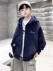Kids' Trendy Zipper Hoodie: Autumn/Winter Velvet-Lined Loose Cardigan for Boys & Girls