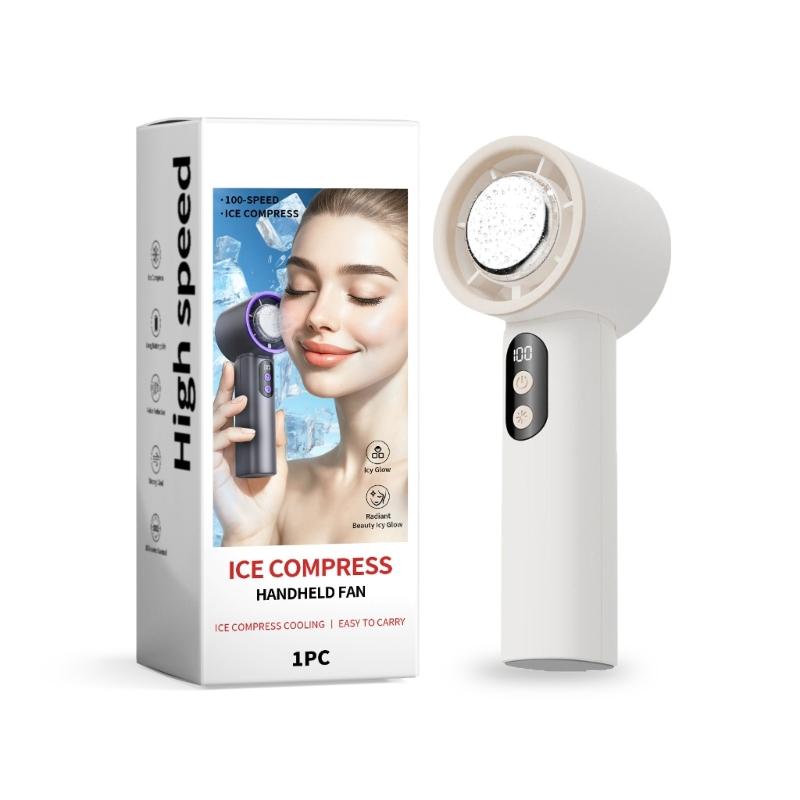 Portable Adjustable Cooling Fan Digital Display Fan Convenient Small Fan USB Office Fan ABS Texture Suitable for Travel