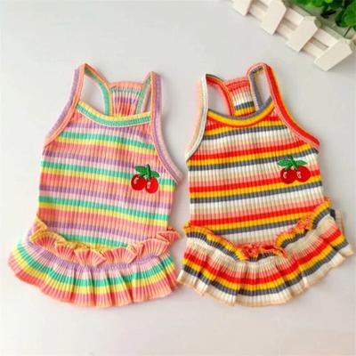 Welpen-Sommerkleidung, Hundekostüm für kleine Rassen, Hunde, Haustier, kurzer Rock, Pomeranian-Einteiler, Ropa Perro-Kostüm, Roupa Vestido