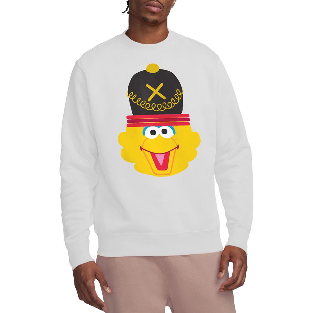 Sesame Street Unisex Adult Big Bird Nutcracker Christmas Sweatshirt