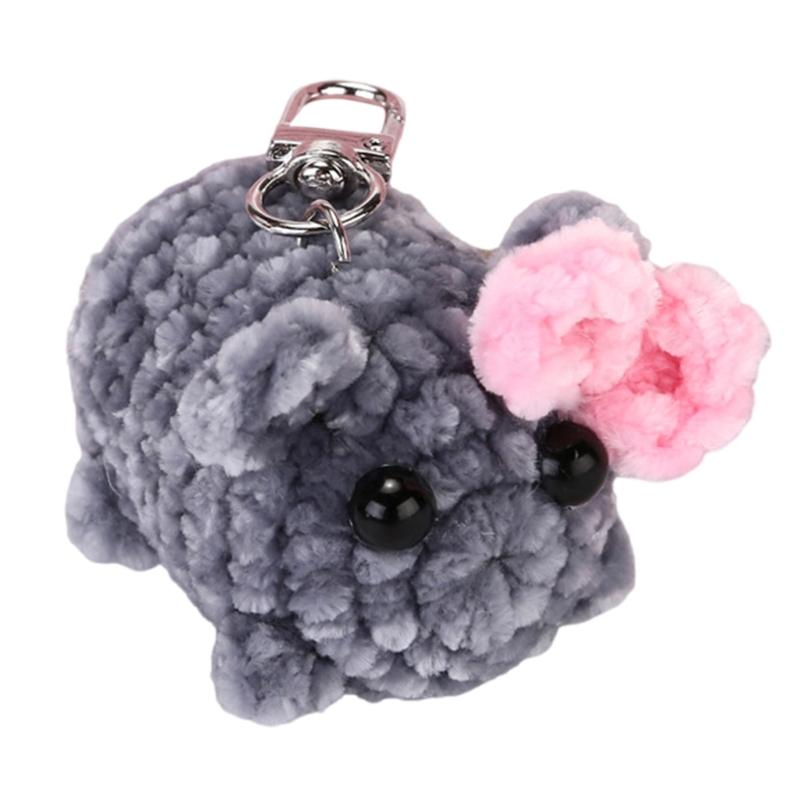 Plush Keychain Soft Bag Accessory Hamster Keyrings Soft Toy Charm Soft Bag Pendant Unique Handmade Accessory for Handbag 1