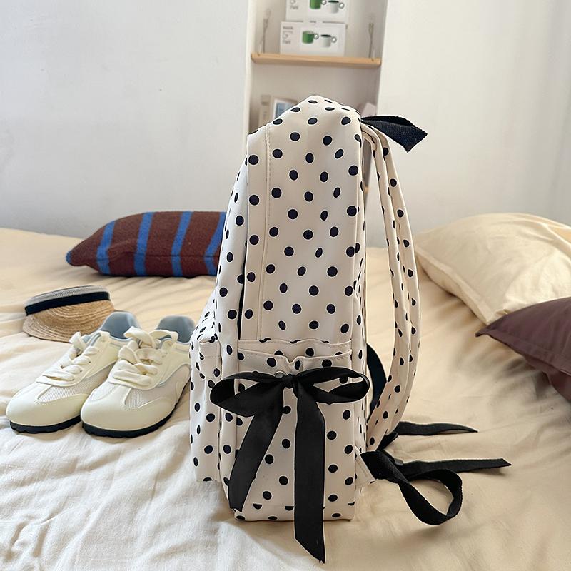 Women's Bow School Bag Student Backpack Lightweight School Backpack