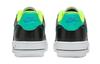 Nike Air Force 1 Graffiti Leather Abrasion Resistant Low Top Kids' Skateboarding Shoes Black Green Teenagers DX3349-100