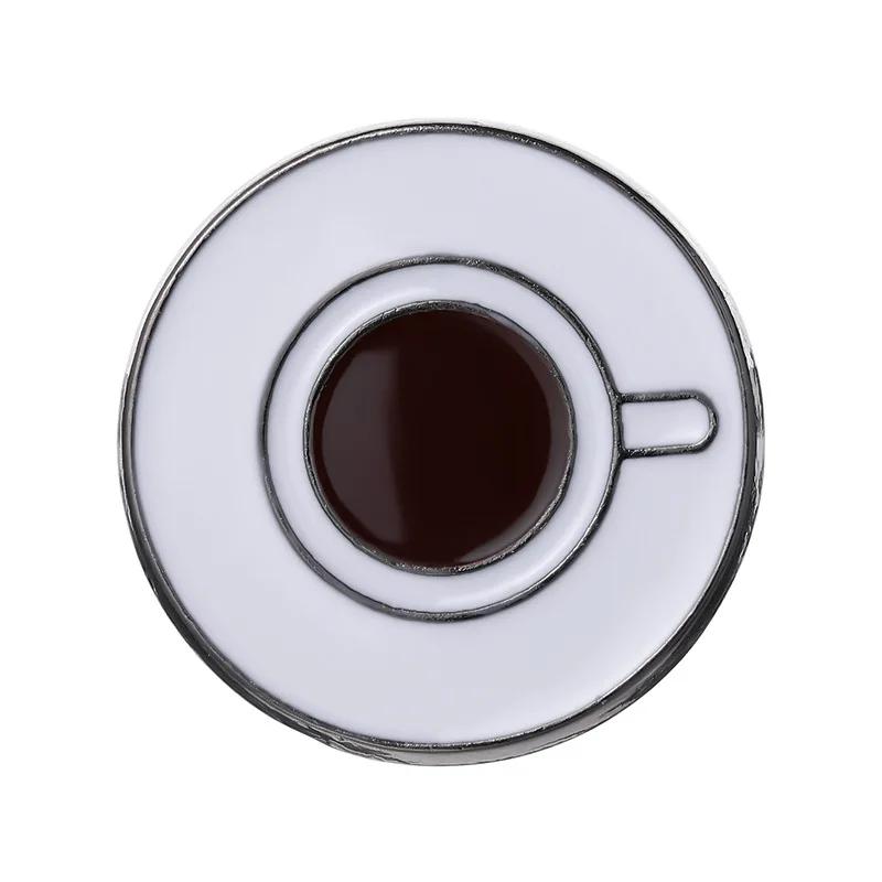 Kaffee-Liebhaber Emaille-Pins Individueller Topf Tasse Broschen Anstecknadeln Kreativer Café Schmuck Geschenk für Barista Freunde