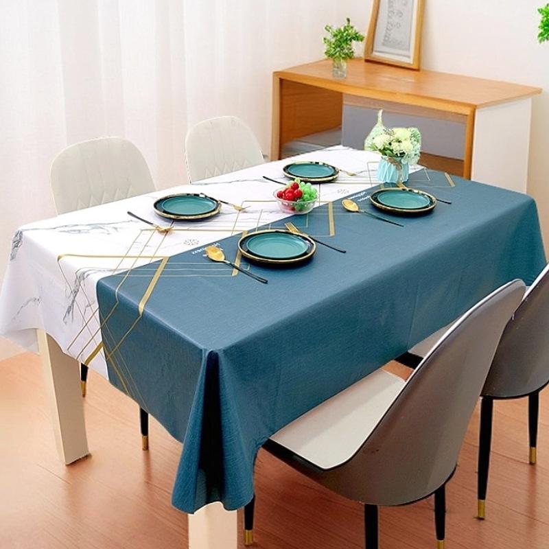 Waterproof, Oil-Proof And Anti-Scalding Coffee Table Tablecloth Rectangular Dining Table Cloth Household Living Room Light Luxury