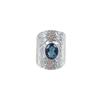 London Blue Topaz Gemstone 925 Sterling Silver Jewelry Handmade Engagement Ring RR-17-11