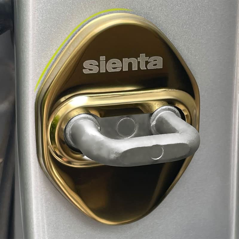 

MEKOMEKO Toyota New Sienta, Накладка на фиксатор, Накладка на дверной замок, Хромированная, Аксессуары, Детали интерьера, Зеркало золотой