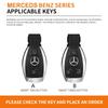 JYY1 Car Smart Remote Key Case Fob Cover Bag For Mercedes Benz A B C S Class AMG GLA CLA GLC W176 W221 W204 W205 Keychain Accessories