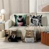 Cute Cat Pillow Gift Home Office Decoration Bedroom Sofa Car Cushion Cover Case 45x45
