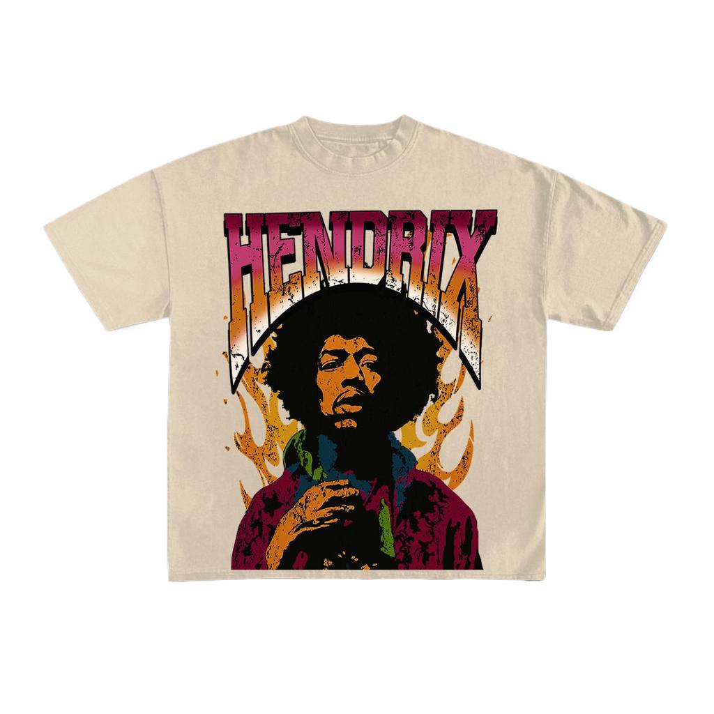 2026 FrühlingSommer Street Fashion Retro Jimi Hendrix Druck Herren Y2K Street Art Herren- und Damenbekleidung T-Shirt