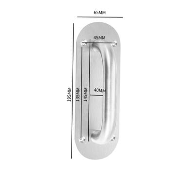 Large Safety Door Door Plate Handle Furniture Handle Stainless Steel Heavy Duty Barn Door Pull Thick Large Gate Door Handle Push