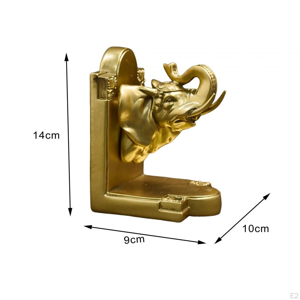 Decorative Bookends Book Stopper Non Skid Bookrack Home Decor Resin Ends Support for
