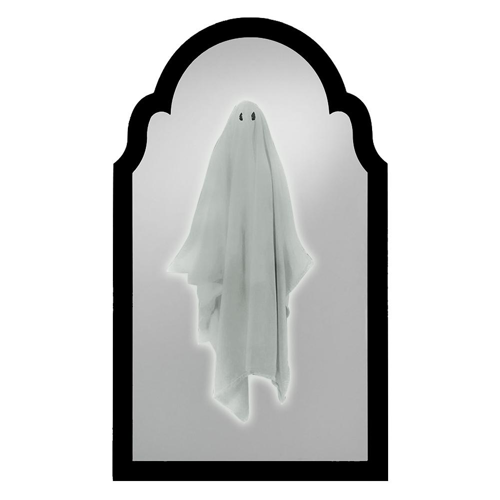 Halloween Ghost Mirror Night Light Halloween Spooky Scary Ghosts Table Mirror LED Ghost Hologram Mirror Decorations