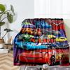 Custom Name Cars Theme Printed Blanket - Perfect for Couch, Bed, Travel & Outdoor Use | Machine Washable, Cozy & Durable.