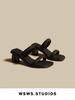Fashion Cool Slippers for Women In Summer 2025 New Style for Outdoor Fashion French Retro Temperament High-heeled Shoes for Women