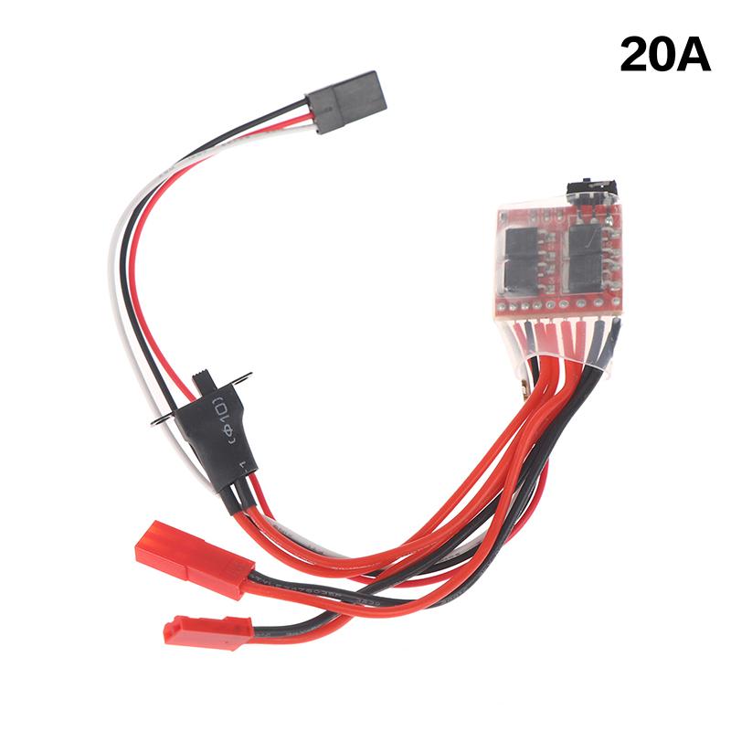Micro ESC 10A 15A 20A 30A Brushed ESC RC ESC Electric Speed Controller For DIY Mini 1/16 1/18 1/24 RC Car Boat Tank W/Brake