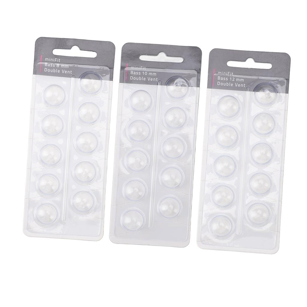 10pcs Double Vent Bass Dome Accessory Single Layer Double Vent Silicone Replacement Domes for MiniFi