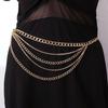 Rhinestone Inlaid Body Chain Multi Layer Design Rhinestone Belt Fashion Waist Chain  Party Wear