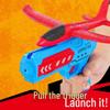Foam Projectile Airplane Launcher: Hand-Throw Glider Toy for Kids with One-Key Flight