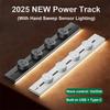 Movable Wall Mounted Power Track Socket Universal Adapter Office Home Appliance Socket Safety Track Kit