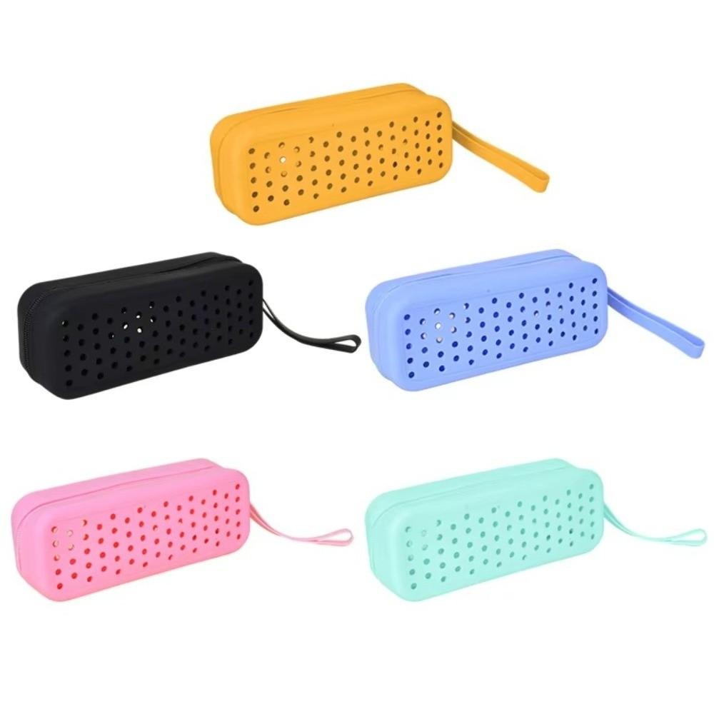 Perforated Swim Goggle Case Silicone Goggle Storage Box Portable Eyeglasses Storage Bag Travel Use