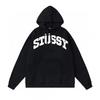 Mens Oversized Hooded Sweatshirt With Bold Letter Print Cotton Blend Loose Fit Daily Wear