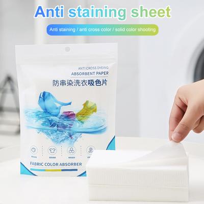50 Sheets Color Catcher for Laundry 50 Count Mixed Dyeing Proof Color Absorption Sheet Protect Laundry From Color Runs Or Bleeds