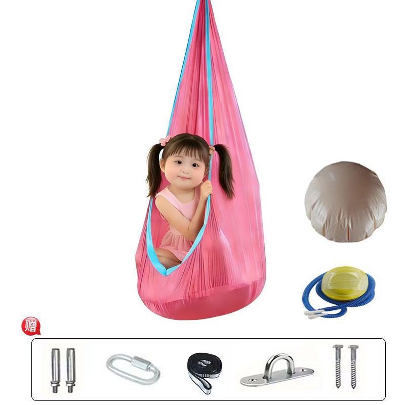 Children's Hanging Chair with Inflatable Cushion - Portable Swing for Parks and Yards