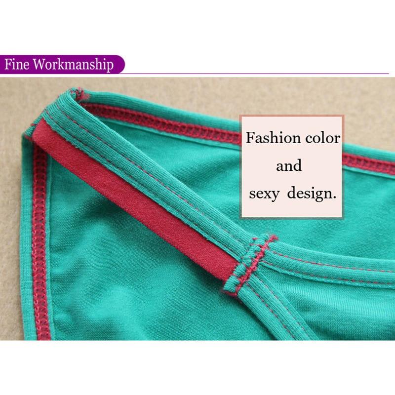 Sexy Damen-Unterwäsche, Höschen, Modal-Slips für Damen, einfarbig, niedriger Bund, G-String, nahtlos, Dessous, Damen-Mädchen-Tanga, 5 Stück