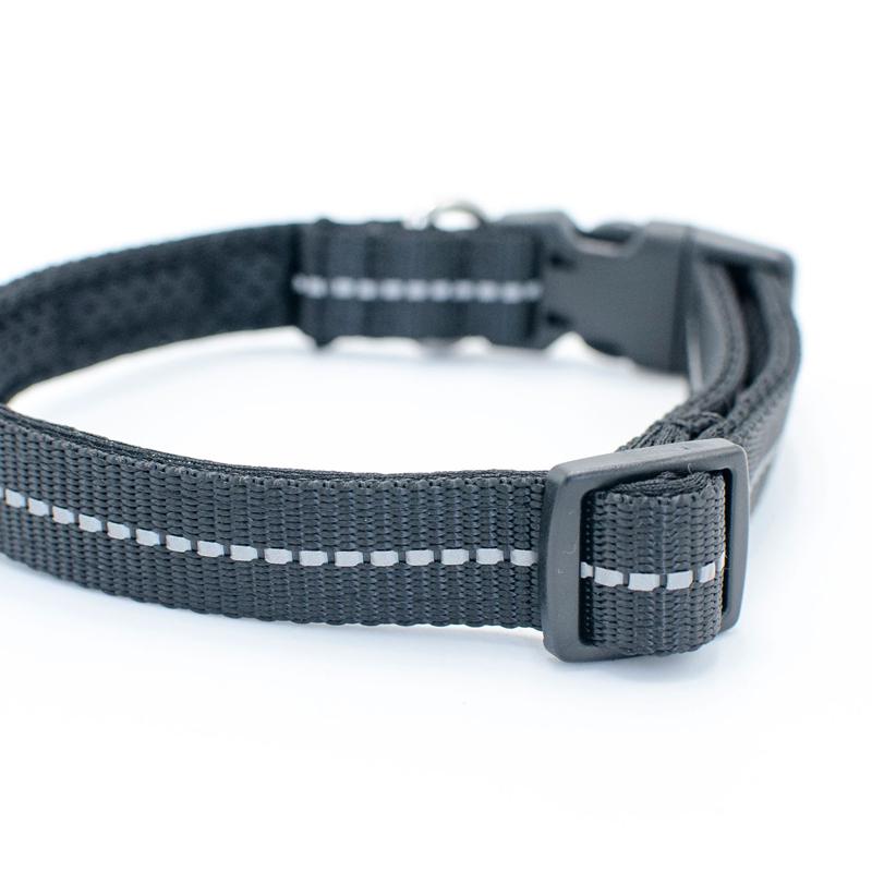 Dog Harness & Collar Reflective Adjustable Back Clip Halter Basic Collar Leads Training Walking Easy Running Large Pet Supplies