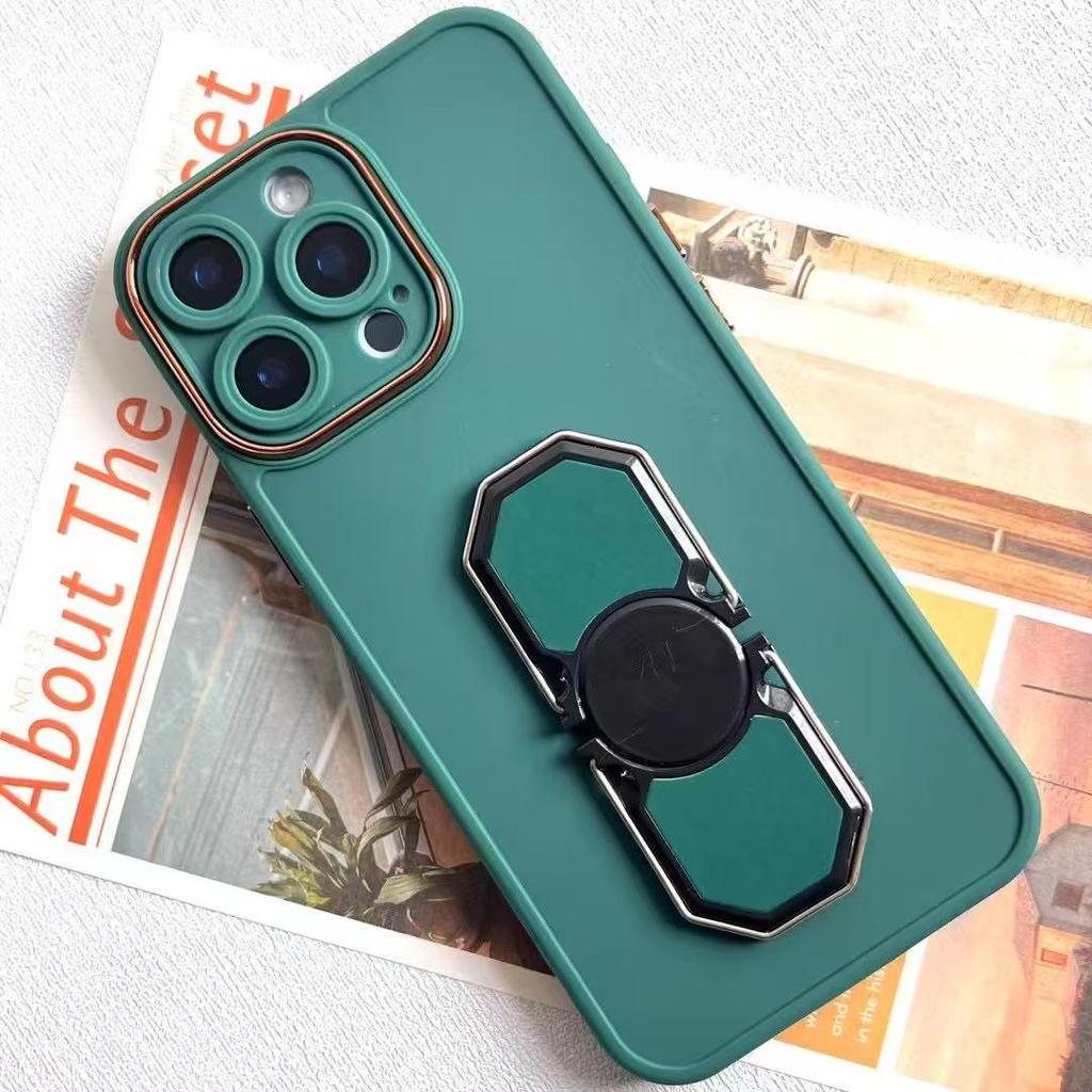 IPhone16 Matte Fulcrum Shell Suitable for Fine Hole Full-inclusive Apple 16promax Invisible Bracket Protection Case