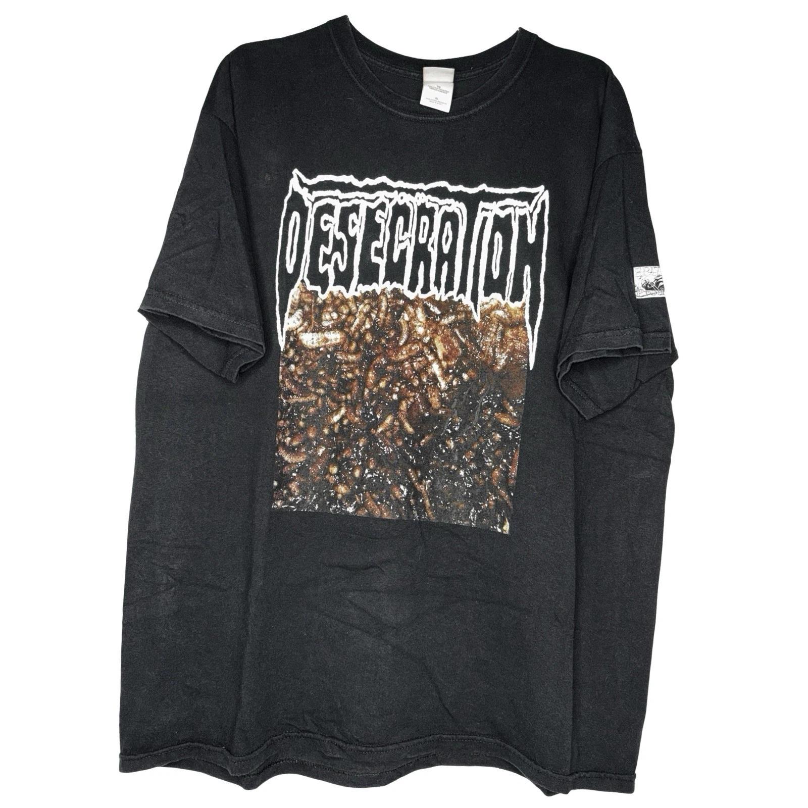 Vintage Desecration T-Shirt Size XL Lividity Gorgasm Devourment Disgorge Death 3XL