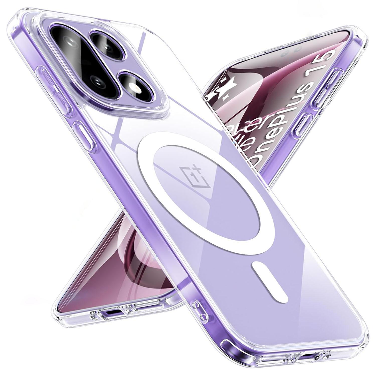 Shockproof Wireless Charging Strong Magnetic Case For OnePlus 15 OnePlus15 5G Clear Back Cover Phone Case OnePlus 15