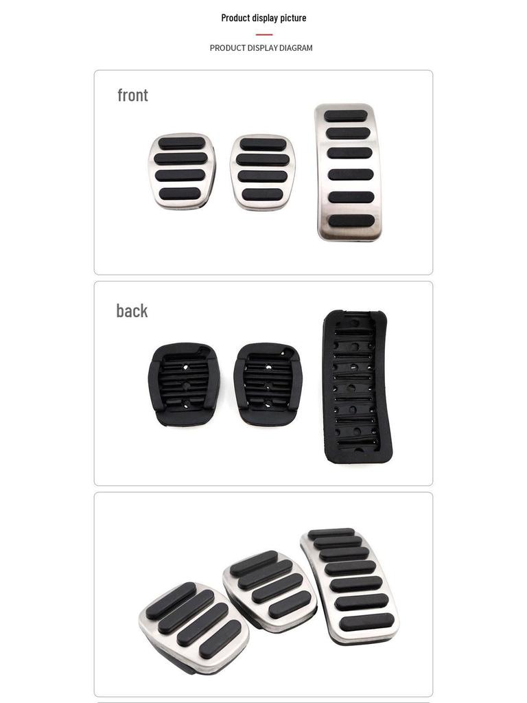 Volvo XC40 Lynk Anti-Slip Accelerator, Brake, and Rest Pedal Covers